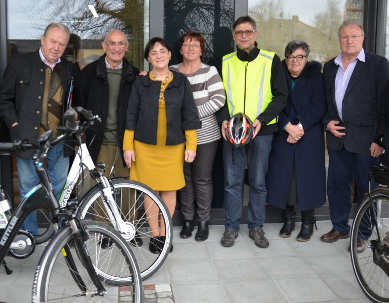 Gruppenfoto mit Amrhein, Dengler, Gruber-Reitberger, Eisenschink, Kluske, Hofmann und Dünstl