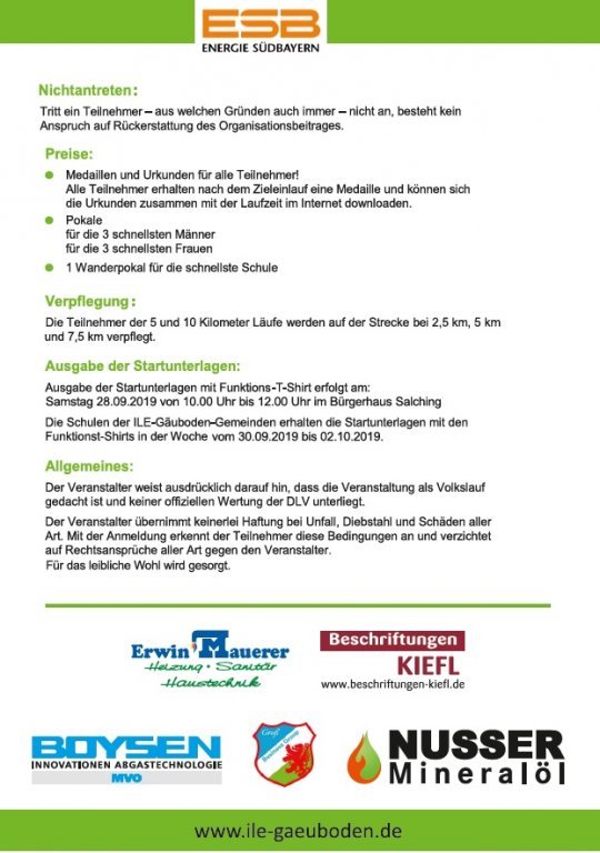 Details zum Ile-Gäuboden Lauf