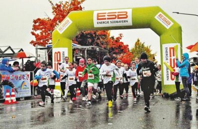 Start ILE-Gäubodenlauf 2017 trotz Regen